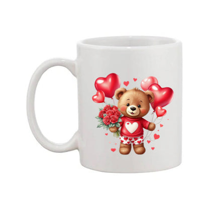 Mug - 11oz - Bear with balloons & flowers 1
