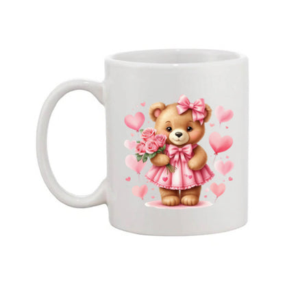Mug - 11oz - Bear with balloons & flowers 2