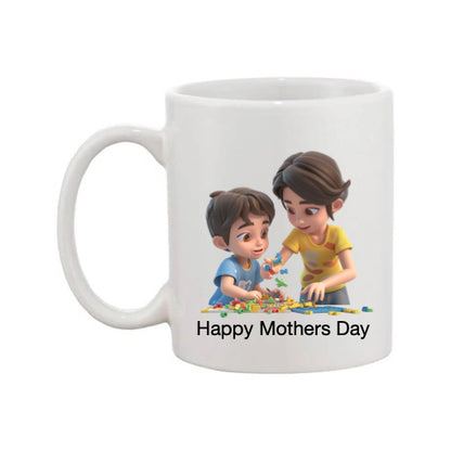 Mug - 11oz - Lady & Boy Playing Games 1