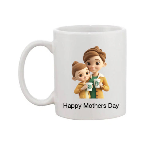 Mug - 11oz - Lady & Girl with Coffee 2