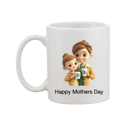 Mug - 11oz - Lady & Girl with Coffee 2