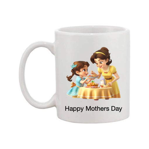 Mug - 11oz - Lady & Girl Having Pudding 8