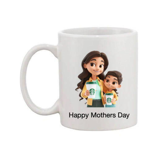 Mug - 11oz - Lady & Boy with Coffee 2