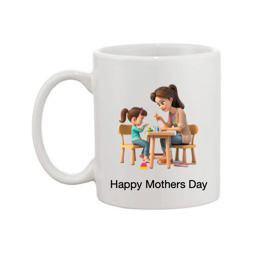 Mug - 11oz - Lady & Girl Drawing 1