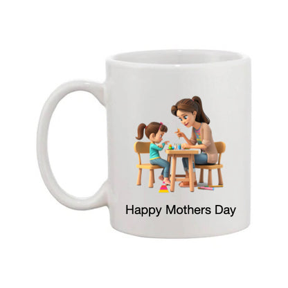 Mug - 11oz - Lady & Girl Drawing 1
