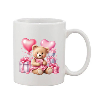Mug - 11oz - Bear with presents & balloons