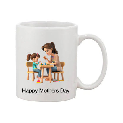 Mug - 11oz - Lady & Girl Drawing 1
