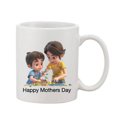 Mug - 11oz - Lady & Boy Playing Games 1