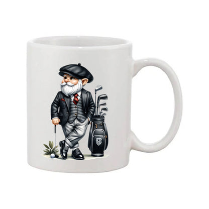 Mug - 11oz - Black Golfer Gnome 1