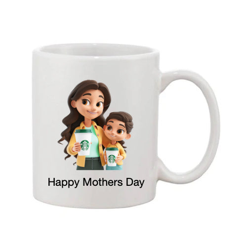 Mug - 11oz - Lady & Boy with Coffee 2
