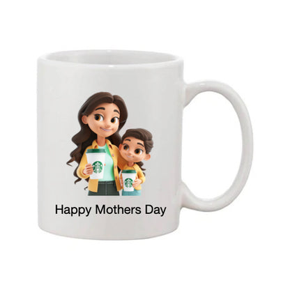 Mug - 11oz - Lady & Boy with Coffee 2
