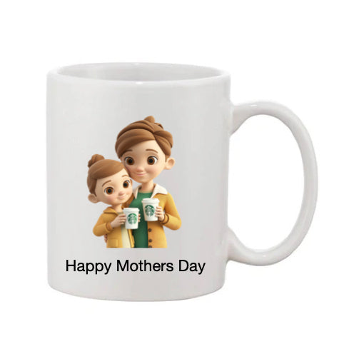 Mug - 11oz - Lady & Girl with Coffee 2