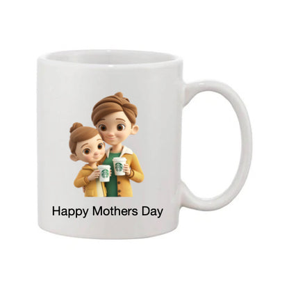 Mug - 11oz - Lady & Girl with Coffee 2