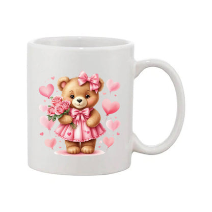 Mug - 11oz - Bear with balloons & flowers 2