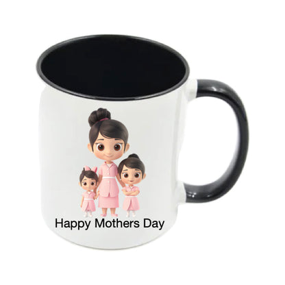Mug - 11oz - Lady & Girls in Pink 3