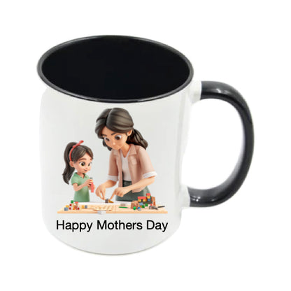 Mug - 11oz - Lady & Girl Playing Games 2