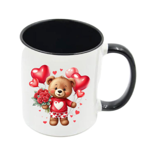 Mug - 11oz - Bear with balloons & flowers 1