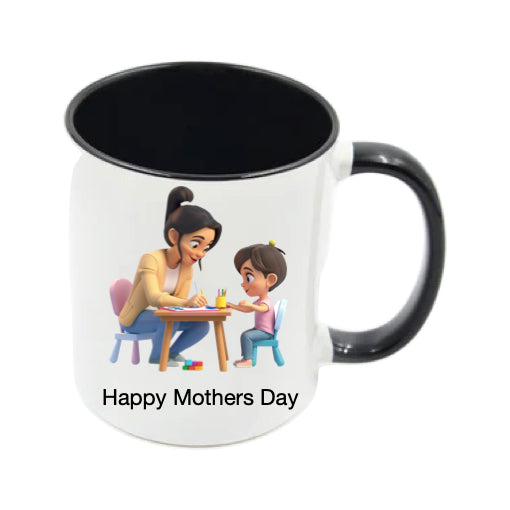 Mug - 11oz - Lady & Boy Drawing 1