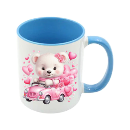 Mug - 11oz - Bear in a car