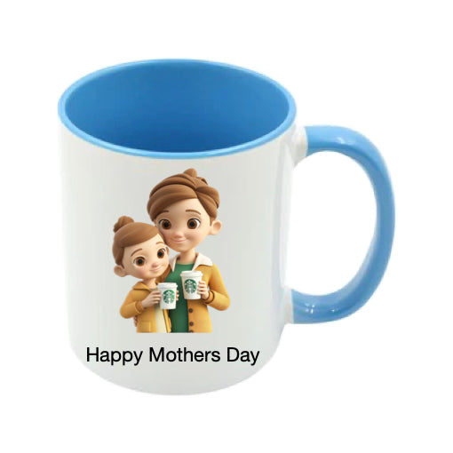 Mug - 11oz - Lady & Girl with Coffee 2