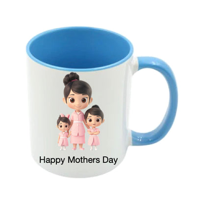 Mug - 11oz - Lady & Girls in Pink 3