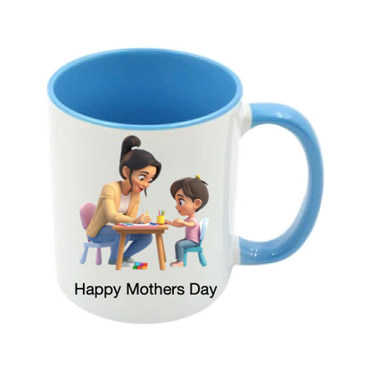 Mug - 11oz - Lady & Boy Drawing 1