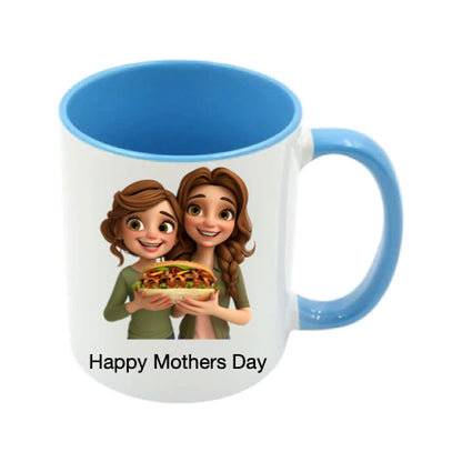 Mug - 11oz - Lady & Girl having a Sub Sandwich 2