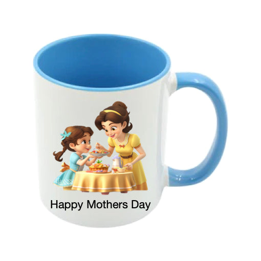 Mug - 11oz - Lady & Girl Having Pudding 8