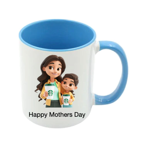 Mug - 11oz - Lady & Boy with Coffee 2