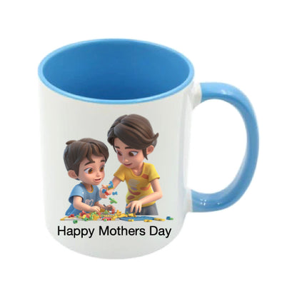 Mug - 11oz - Lady & Boy Playing Games 1