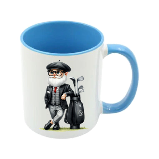 Mug - 11oz - Black Golfer Gnome 2