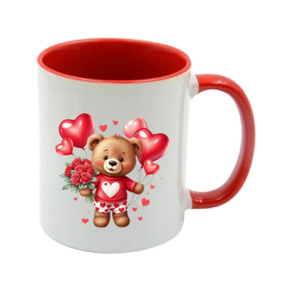 Mug - 11oz - Bear with balloons & flowers 1