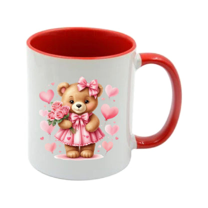Mug - 11oz - Bear with balloons & flowers 2