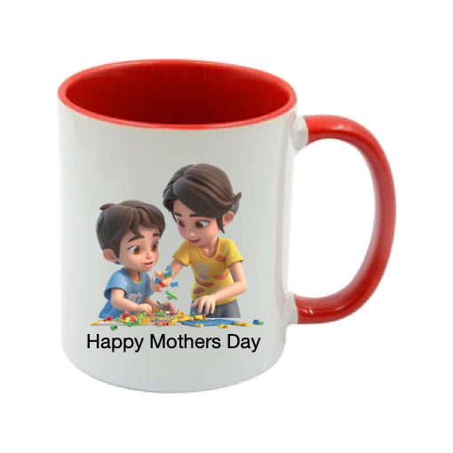 Mug - 11oz - Lady & Boy Playing Games 1