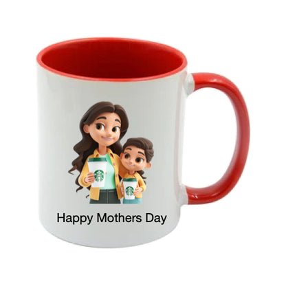 Mug - 11oz - Lady & Boy with Coffee 2