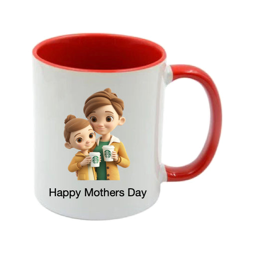 Mug - 11oz - Lady & Girl with Coffee 2