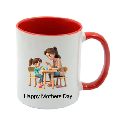 Mug - 11oz - Lady & Girl Drawing 1