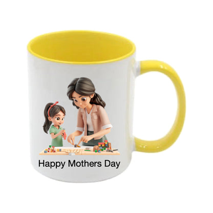 Mug - 11oz - Lady & Girl Playing Games 2