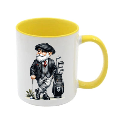 Mug - 11oz - Black Golfer Gnome 1