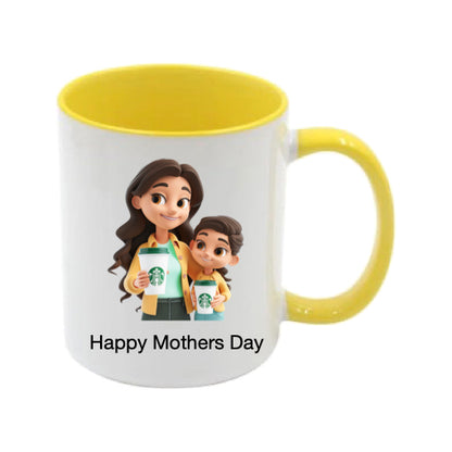 Mug - 11oz - Lady & Boy with Coffee 2