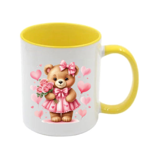 Mug - 11oz - Bear with balloons & flowers 2
