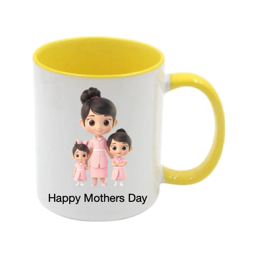 Mug - 11oz - Lady & Girls in Pink 3