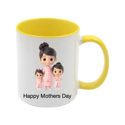 Mug - 11oz - Lady & Girls in Pink 3