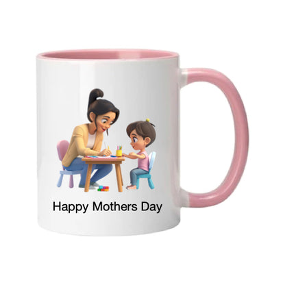 Mug - 11oz - Lady & Boy Drawing 1