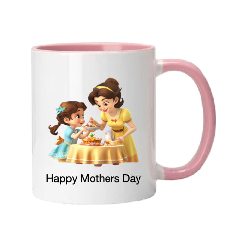 Mug - 11oz - Lady & Girl Having Pudding 8