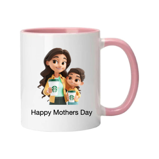 Mug - 11oz - Lady & Boy with Coffee 2