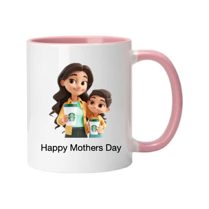 Mug - 11oz - Lady & Boy with Coffee 2