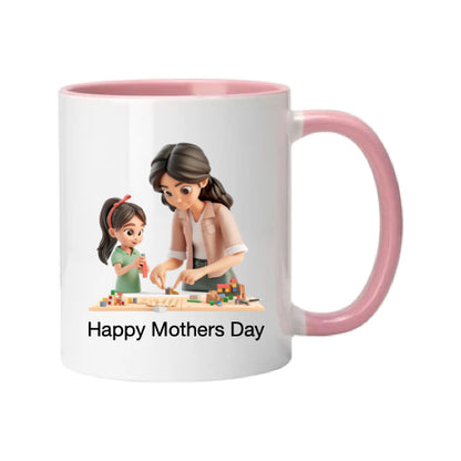 Mug - 11oz - Lady & Girl Playing Games 2