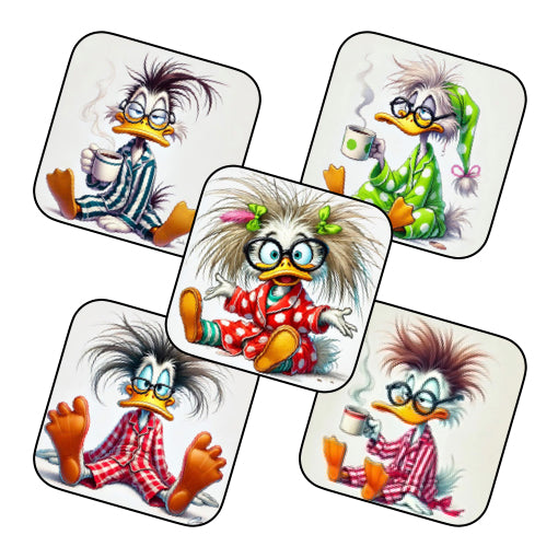 Coasters of Ducks in PJ's