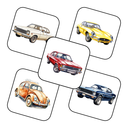 Coasters of Vintage Cars